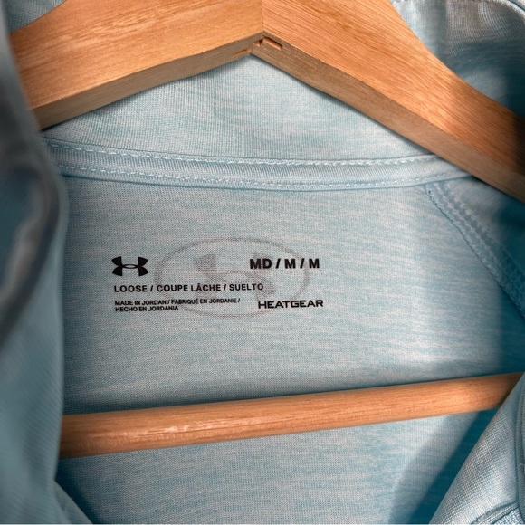 Under Armour Heatgear 1/4 Zip Pullover Baby Blue (Medium) - Picture 5 of 5